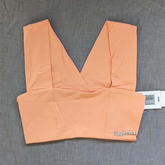 L*Space Parker Portia Bikini Set Tangy Orange Lemon Yellow White - Picture 3 of 6